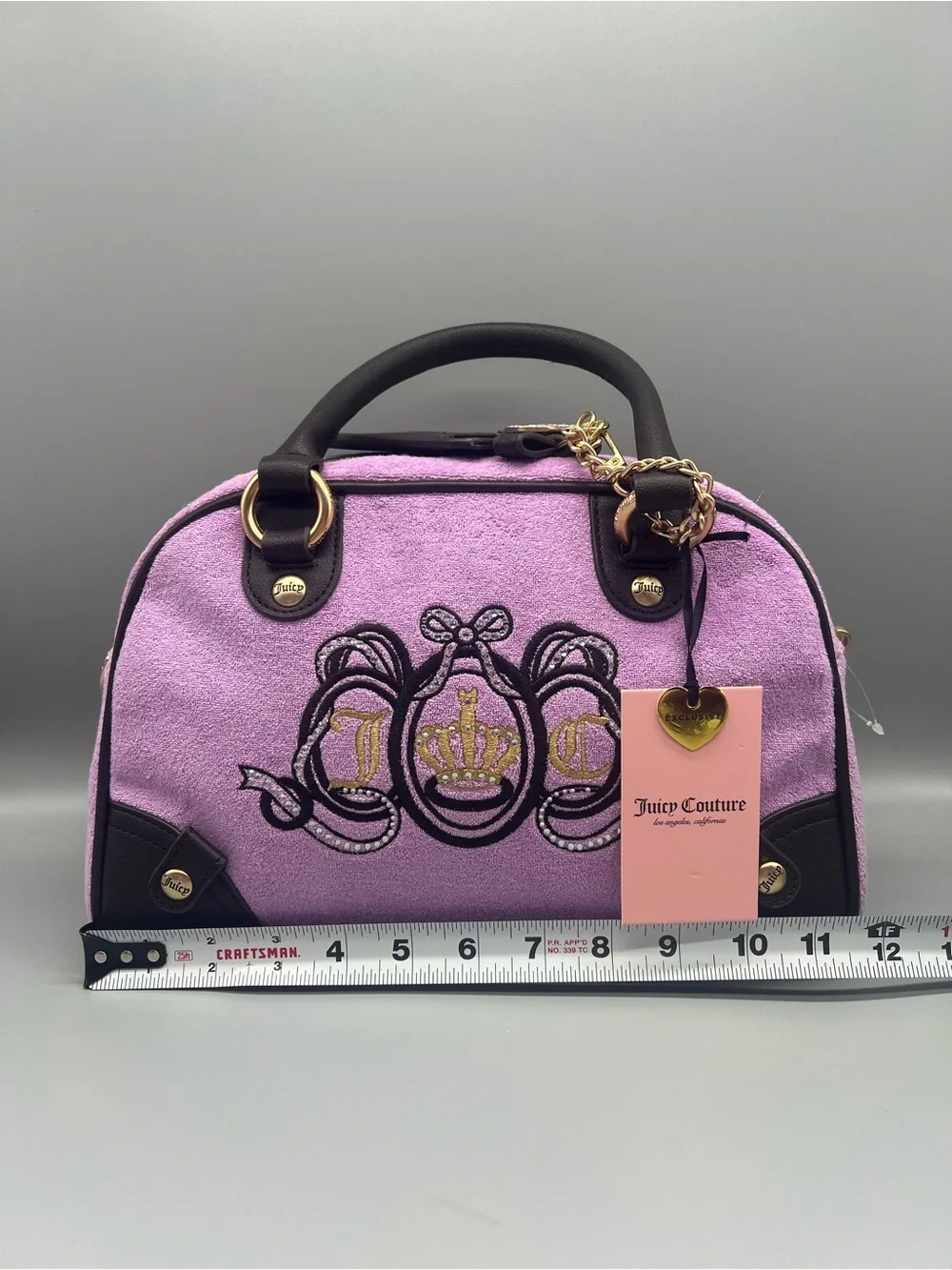 Juicy couture juicy lovers club bowler purse